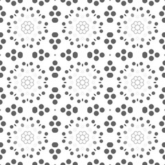 Seamless abstract pattern background with a variety of colored circles.