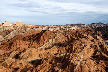 Rainbow Mountains in Zhangye Danxia Landform Geological Park.