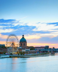 Toulouse landmark river Garone  France