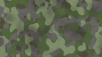 Digital camoflage in green leave color © Modulo.18