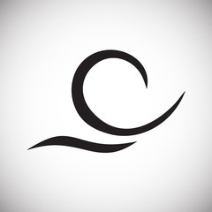 Wind icon on white background for graphic and web design, Modern simple vector sign. Internet concept. Trendy symbol for website design web button or mobile app