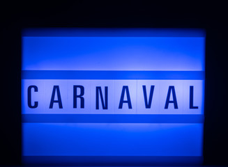 Carnaval em tons de azul