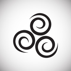 Wind icon on white background for graphic and web design, Modern simple vector sign. Internet concept. Trendy symbol for website design web button or mobile app