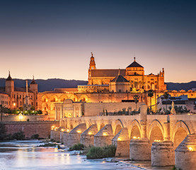 Roman Bridge and Guadalquivir river, Great Mosque, Cordoba