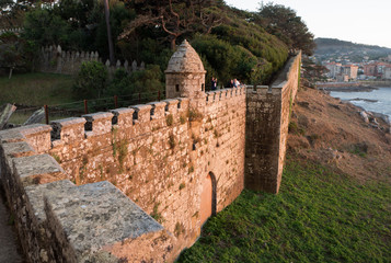 Castillo de Monterreal en Bayona, Pontevedra, verano de 2018