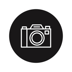 Photo camera icon vector