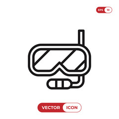 Snorkel icon vector