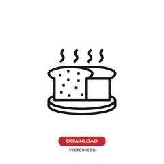 Bread icon vector