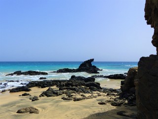 Fototapeta na wymiar A beach in Cabo-Verde