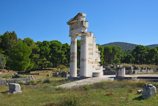 Ruins at Epidaurus in Argolis, Greece