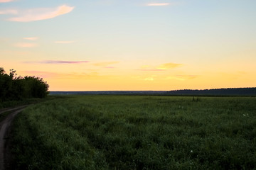 Fototapeta premium Sunrise, beautiful sky at sunrise