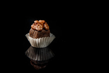 healthy useful organic handmade candy with walnut