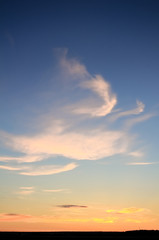 colorful, bright, beautiful sky at sunrise