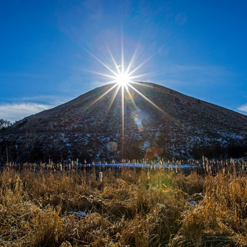 Sunset over mountain in Hailey, Idaho