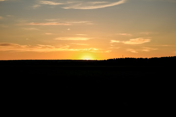 Fototapeta na wymiar Sunrise, beautiful sky at sunrise