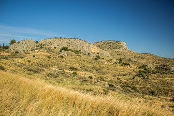 Fototapeta na wymiar Nevada USA place dry hills landscape rocky environment 