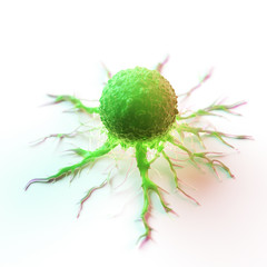 3d rendered illustration of a cancer cell