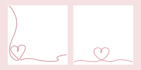 Heart background, vector illustration.