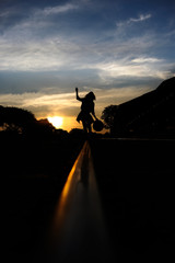 Silhouette of a girl