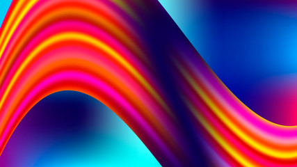 Colorful blurred background with wave, brush stroke. Modern abstract gradient card. Business poster. Vector illustration.  