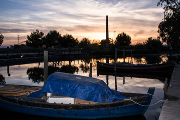 Atardecer en el puerto