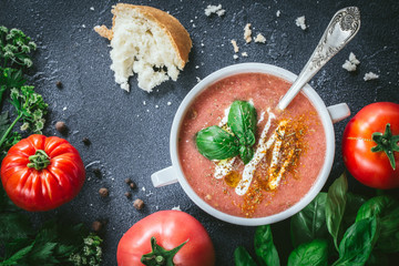 Tomato gazpacho soup