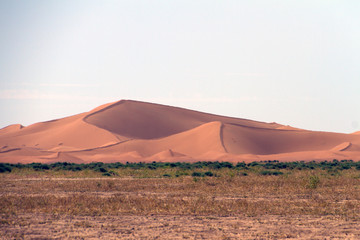 Fototapeta na wymiar Deserto del Sahara, Dune di Erg-Chigaga, M'Hamid El Ghizlane, Marocco
