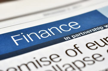 Obraz premium Word Finance.