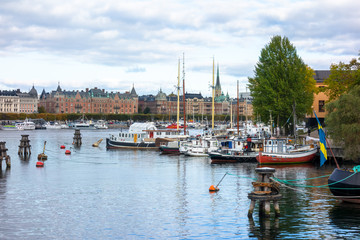 Fototapeta na wymiar Stockholm harbor