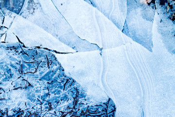 texture of ice and earth