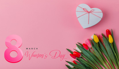 International Women's Day on 8 March design.