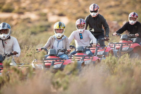Group of people quad biking in South Africa