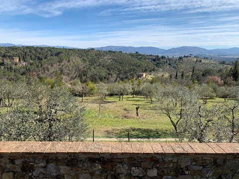 Panoramic view of Impruneta, in Florence