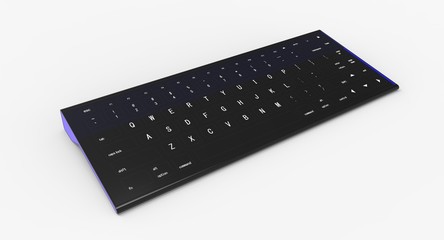 Clavier ordinateur Futuriste