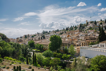 panoramic neighborhood Albayzin Granada