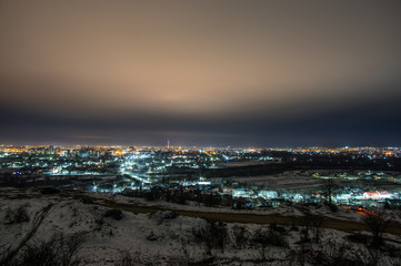Panorama of the night city