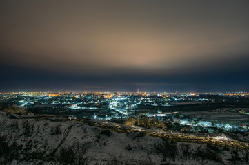 Panorama of the night city
