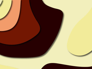 3D abstract paper art style, design layout for business presentations, flyers, posters, prints, decoration, cards, brochure cover.