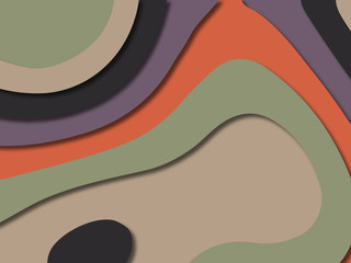 3D abstract paper art style, design layout for business presentations, flyers, posters, prints, decoration, cards, brochure cover.