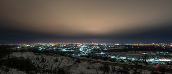 Panorama of the night city