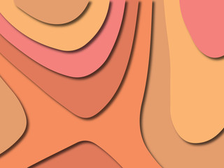 3D abstract paper art style, design layout for business presentations, flyers, posters, prints, decoration, cards, brochure cover.