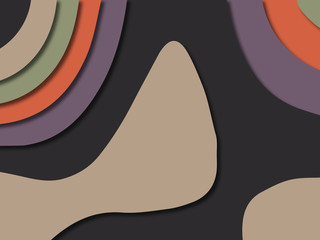 3D abstract paper art style, design layout for business presentations, flyers, posters, prints, decoration, cards, brochure cover.