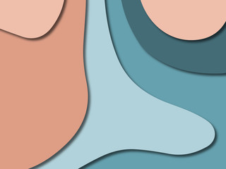 3D abstract paper art style, design layout for business presentations, flyers, posters, prints, decoration, cards, brochure cover.