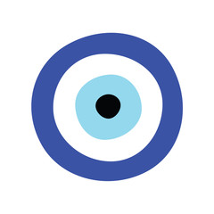 Greek evil eye vector - symbol or icon of protection