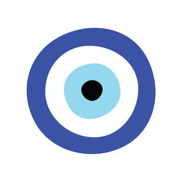 Greek Evil Eye Vector - Symbol Or Icon Of Protection