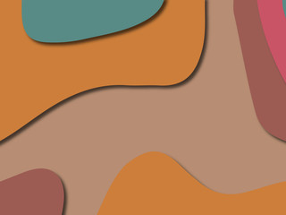 3D abstract paper art style, design layout for business presentations, flyers, posters, prints, decoration, cards, brochure cover.