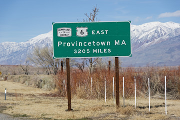 US Highway 6 Western End Sign