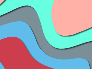 3D abstract paper art style, design layout for business presentations, flyers, posters, prints, decoration, cards, brochure cover.