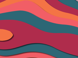 3D abstract paper art style, design layout for business presentations, flyers, posters, prints, decoration, cards, brochure cover.