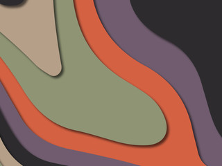 3D abstract paper art style, design layout for business presentations, flyers, posters, prints, decoration, cards, brochure cover.